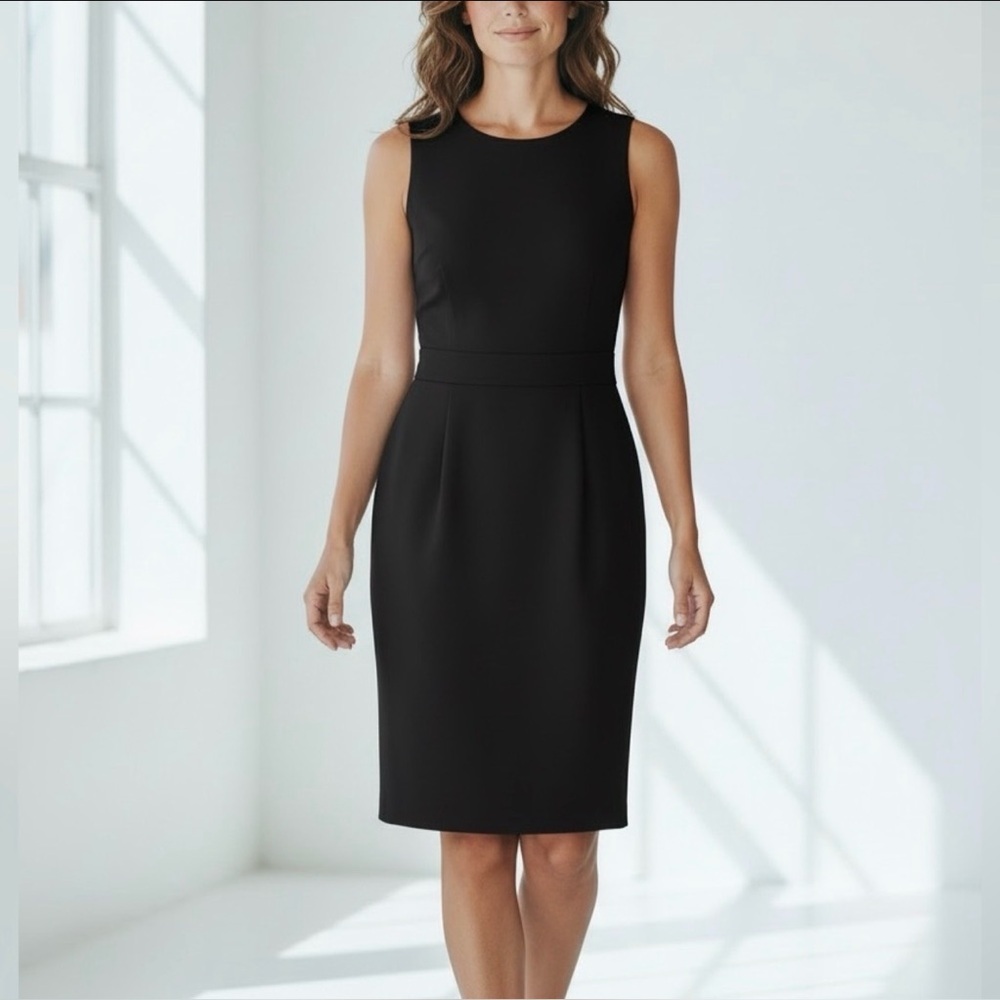 J.Crew Emmaleigh Super 120s Wool Sheath Dress Black Size 2 NWOT